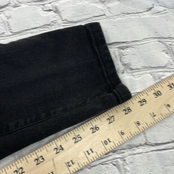 Zara Man Biker Distressed Denim Jeans Black Mens Size 32 - Picture 15 of 15